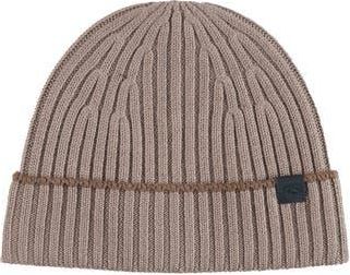 Robert Barakett Merino Wool Rib Knit Beanie in Beige at Nordstrom Rack