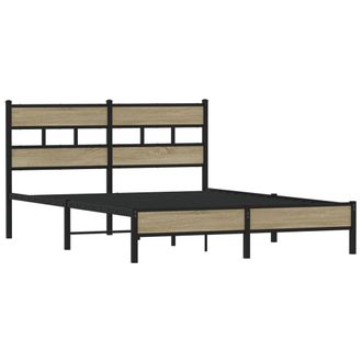 vidaXL Vidaxl - Estructura De Cama Madera De Ingenier&iacute;a Roble Sonoma 160x200 Cm