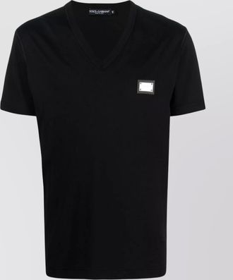 Dolce & Gabbana cotton v-neck short-sleeve t-shirt