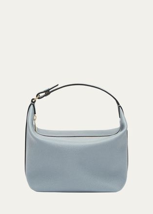 Valextra Mochi Calfskin Leather Pouch Bag