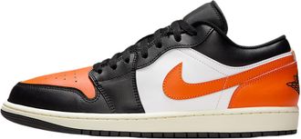 Nike Air Jordan 1 Low Mens Trainers 553558 (Black/White/Sail/Starfish 081) UK 9.5 (EU 44.5)