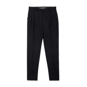 Dolce & Gabbana Straight Trousers, male, Black, Size: L Black Polyester Slim Fit Jeans