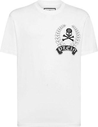 Philipp Plein logo-print cotton T-shirt - men - Cotton - XXXL - White