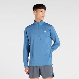 New Balance Uomo Sport Quarter Zip in Blu, Taglia XL