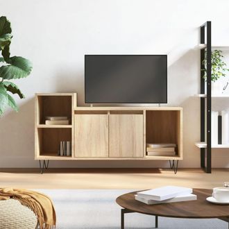 vidaXL Vidaxl - Mueble Para Tv Madera Contrachapada Roble Sonoma 100x35x55 Cm