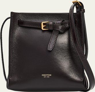 Oroton Margot Tiny Leather Bucket Bag