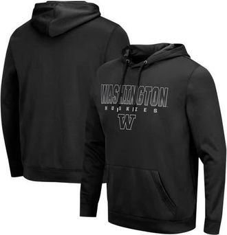 Colosseum Mens Colosseum Black Washington Huskies Blackout 3.0 Pullover Hoodie at Nordstrom, Size Xxx-Large