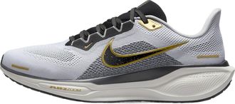 Nike Nike Mens Pegasus 41 Running Shoes, White/Black-metallic Gold-light Smoke Grey, 7