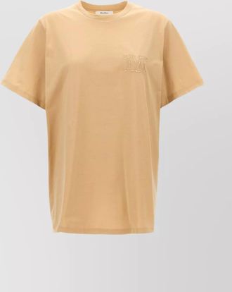 Max Mara short sleeves crew neck mango t-shirt