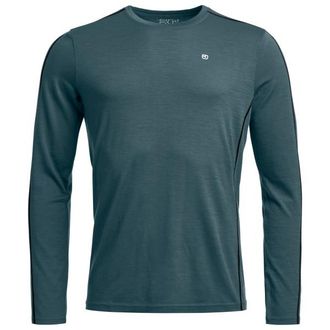 Ortovox 185 RockNWool Long Sleeve Merinounterw&auml;sche f&uuml;r Herren | blau