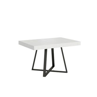 ITYhome Mesa extensible 90x130/234 cm efecto madera, fresno blanco