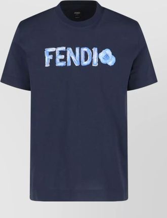 Fendi crew neck t shirt graphic print