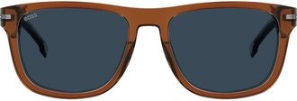 BOSS 55mm Square Sunglasses in Brown at Nordstrom Rack