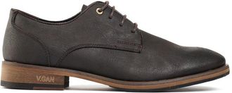 V.Gan Mens Vegan Oatmeal 2 Derby Shoes - Brown - Size UK 11