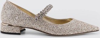 Jimmy Choo London Mary Jane Bing Jimmy Choo in pelle con glitter e dettaglio gioiello