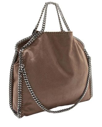 Stella McCartney Stella Mccartney Brown Shaggy Deer Falabella Fold Over Tote (Authentic Pre- Loved)
