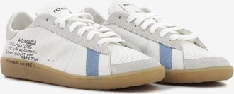 Patrizia Pepe Sneakers SKIN in nappa con lettering white / blue