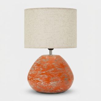 Mauro Ferretti L&aacute;mpara De Mesa Contempor&aacute;nea De Cer&aacute;mica Halo - Naranja