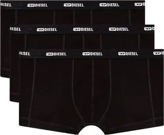 Diesel Cotton Jersey Stretch Boxer Shorts - Black