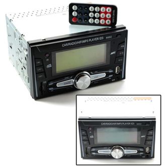 Trade Shop Trade Shop - Autoradio Doble Din Usb Sd Fm Mp3 Aux 25wx4 Sd Reproductor Mp3-9002