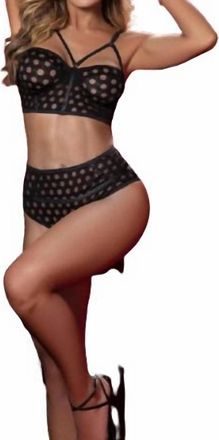 Mapalé Bridgette Two Piece Bra Set In Black