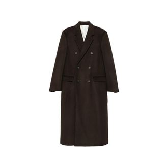 Carven Double-breasted Pearl-detail Coat