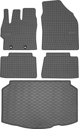 OEM Juego De Alfombrillas De Goma Para Coche Y Alfombrilla Para Maletero Para Toyota Yaris Iv (xp210) Hatchback A Partir De Septiembre De 2020