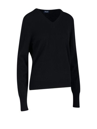 Drumohr Fine-Knit Cashmere Sweater - Black