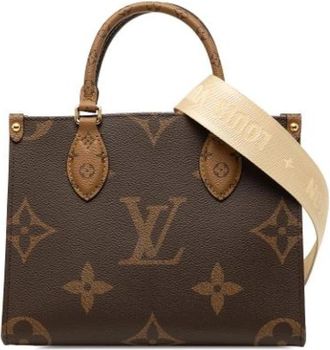 Louis Vuitton Tweedehands Canvas Louis Vuitton tassen - Dames - Vintage Handtas - Bruin - ONE Size - Vintage