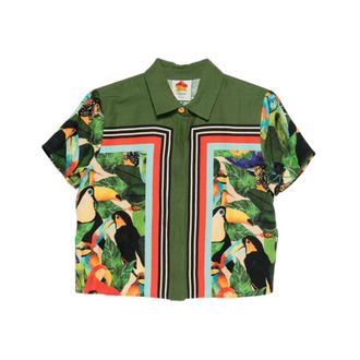 Farm Rio Mujer, Blusas y Camisas, Verde, Talla: M