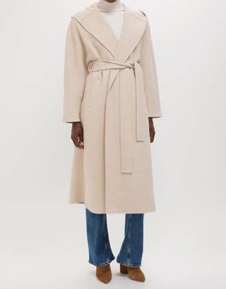 BA&SH Lylie Coat In Beige Chine