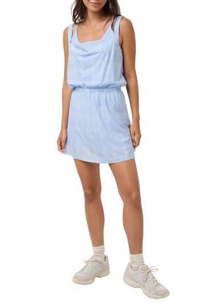Travis Mathew Sunrise Session Active Romper & Dress Set in Brunnera Blue Multi at Nordstrom Rack, Size Small