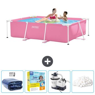 Intex Piscina Con Estructura Rectangular - 220x150x60 Cm - 7-piezas Scb70