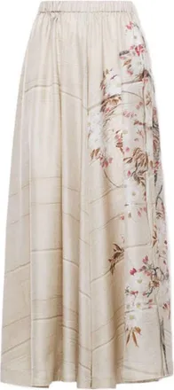Pierre-Louis Mascia Womens Printed Silk Skirt
