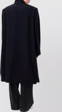 Balenciaga oversized double breasted wool blend coat