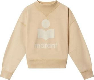 Isabel Marant Moby Sweatshirt - Dames - Sweatshirts - Beige - 2XS - Katoen - Hoodies & sweatvesten