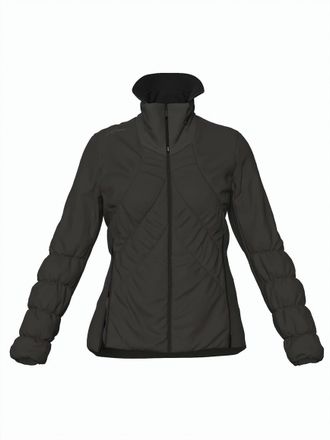LaMunt Black Samuela Textured High-Collar Polyamide Jacket