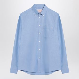 Valentino Light Blue Cotton Button Down Shirt
