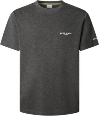 Pepe Jeans London Terry T-shirt - Heren - T-shirts - Grijs - S - Katoen - Tops