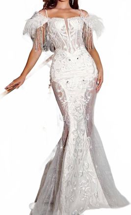 Portia & Scarlett Evening Gown In White