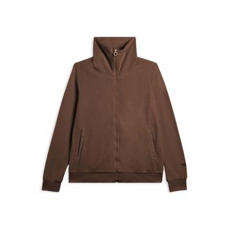 Freddy Felpa collo alto da donna in velluto con zip e logo strass