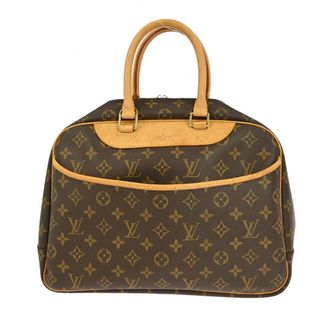 Louis Vuitton Deauville Handbag Monogram Canvas Brown Canvas Handbag (Pre-Owned)