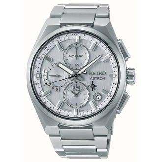 Seiko Astron GPS Solar Quartz Silver Dial Mens Watch SSH159J1
