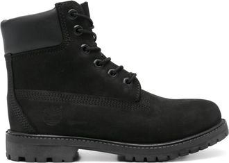 Timberland Zwarte platte schoenen - Dames - Veterlaarzen - Zwart - 38 EU - Schoenen