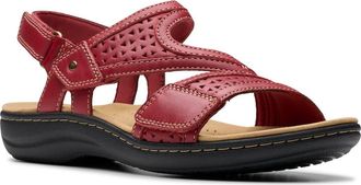 Clarks Laurieanne Faye Sandal in Red Leather at Nordstrom Rack, Size 7.5