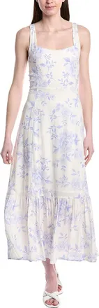 Saltwater Luxe Tank Linen-Blend Midi Dress