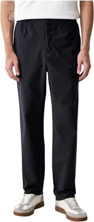 Lacoste Regular Fit Stretch Commuter Chino Broek - Heren - Broeken - Blauw - Maat: L Poliester