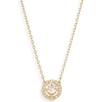 Swarovski Una Crystal Pendant Necklace in White/gold at Nordstrom