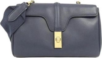 Celine Pre-owned Teen Soft 16 Calf Shoulder Bag - Dames - Vintage Schoudertas - Blauw - ONE Size - Leer - Vintage