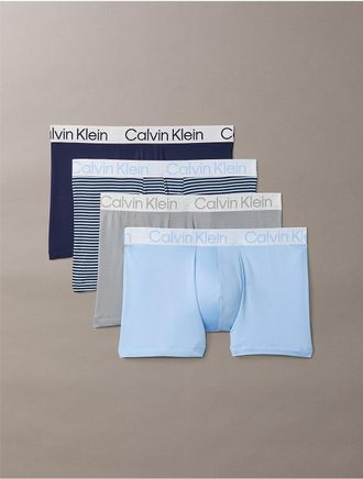 Calvin Klein Mens Chromatic 4-Pack Trunk - Multi - XL